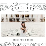 "Dream Big Grad" - Graduation Announcements in Snow by Stephanie Hawkes - Detail