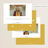 "Earned It" - Graduation Announcements in Marigold by Louise Kay - Back of Card Options