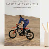 "Simply" - Graduation Announcements in Chocolate by Lisa Assenmacher - Front