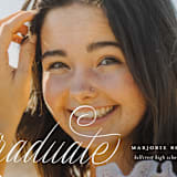 "Swooping" - Graduation Announcements in Cotton by Carmia Jordaan - Detail