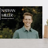 "Editorial Modern" - Graduation Announcements in Chalk by Anupama - Front