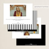 "Editorial Modern" - Graduation Announcements in Chalk by Anupama - Back of Card Options