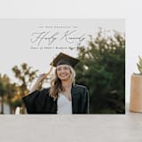 "Timeless Classic" - Graduation Announcements in Noir by Brandy Folse - Front