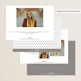 "Structural" - Graduation Announcements in Snowdrop by Snow and Ivy - Back of Card Options