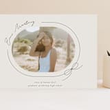 "Etna" - Graduation Announcements in Latte by Blustery August - Front