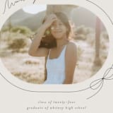 "Etna" - Graduation Announcements in Latte by Blustery August - Detail