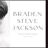 "Classy Graduate" - Graduation Announcements in Salt by Stephanie Hawkes - Detail