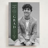 "Classic Sash" - Graduation Announcements in Pine by Lauren Chism - Front