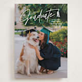 "Tassled T" - Graduation Announcements in Snow by Lauren Chism - Front