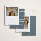 "Tassled T" - Graduation Announcements in Snow by Lauren Chism - Back of Card Options