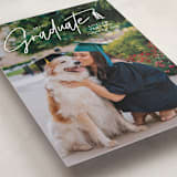 "Tassled T" - Graduation Announcements in Snow by Lauren Chism - Detail