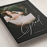 "Theatric" - Graduation Announcements in Midnight by Christie Garcia - Detail