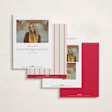 "Decorative Frame" - Graduation Announcements in Crimson by Baumbirdy - Back of Card Options