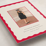 "Decorative Frame" - Graduation Announcements in Crimson by Baumbirdy - Detail