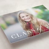 "Timeless Grad" - Graduation Announcements in Pebble by Katy Shen - Detail