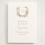 "wildflowers crest" - Graduation Announcements in Hoos by Cass Loh - Front