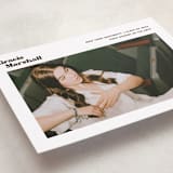 "Vinyl" - Graduation Announcements in Espresso by Megan Davis - Detail