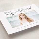 "Minimal Flourish" - Graduation Announcements in Noir by AK Graphics - Detail