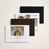 "Film Star" - Graduation Announcements in Noir by Jenna Holcomb - Back of Card Options