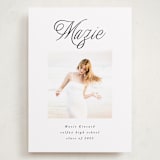 "Minimal Flourish" - Graduation Announcements in Noir by AK Graphics - Front