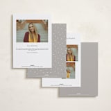 "archive" - Graduation Announcements in Snow by Sarah Curry - Back of Card Options