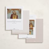 "r e f l e c t i o n" - Graduation Announcements in Charcoal by Sara Hicks Malone - Back of Card Options