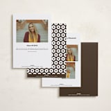 "Vinyl" - Graduation Announcements in Espresso by Megan Davis - Back of Card Options