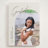 "Arc Over" - Graduation Announcements in Vanilla by Pixel and Hank - Front