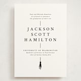 "Tassel Line" - Graduation Announcements in Onyx by Amy Payne - Front