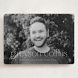 "Understated" - Graduation Announcements in Salt by Ekko Studio - Front