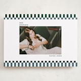 "Checked Out" - Graduation Announcements in Pine by Rachel Cassel - Front