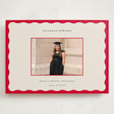 "Decorative Frame" - Graduation Announcements in Crimson by Baumbirdy - Front