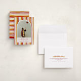 "Grad Stripes" - Graduation Announcements in Rose & Sunflower by Anna Elder - Assembled