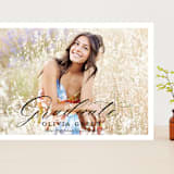 "portrait script" - Graduation Announcements in Onyx by Sarah Curry - Front