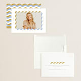 "wavy frame" - Graduation Announcements in Aqua by Baumbirdy - Assembled