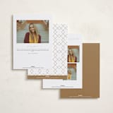"Celebratory" - Graduation Announcements in Golden by Carolyn MacLaren - Back of Card Options