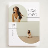 "Geo Duo" - Graduation Announcements in Snow by Pixel and Hank - Front