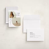 "Geo Duo" - Graduation Announcements in Snow by Pixel and Hank - Assembled