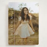 "Grids" - Graduation Announcements in Blush by Lauren Chism - Front