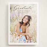 "portrait script" - Graduation Announcements in Onyx by Sarah Curry - Front