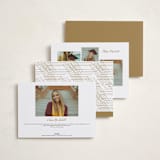 "vintage script" - Graduation Announcements in Golden by Maja Cunningham - Back of Card Options