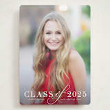 "Timeless Grad" - Graduation Announcements in Pebble by Katy Shen - Front
