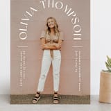 "Arched Name" - Graduation Announcements in Opal by Ana Sharpe - Front