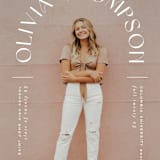 "Arched Name" - Graduation Announcements in Opal by Ana Sharpe - Detail