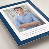 "Linen frame" - Graduation Announcements in Jeans by Lea Delaveris - Detail