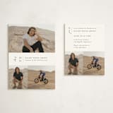 "Grad Trio" - Graduation Insert Cards in Snow by Nicoletta Savod - With Invitation