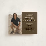 "Simply" - Graduation Insert Cards in Chocolate by Lisa Assenmacher - Front
