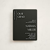 "Editorial Modern" - Graduation Insert Cards in Chalk by Anupama - Front