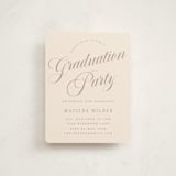 "Modern Curves" - Graduation Insert Cards in Almond by Morgan Kendall - Front