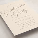"Modern Curves" - Graduation Insert Cards in Almond by Morgan Kendall - Detail